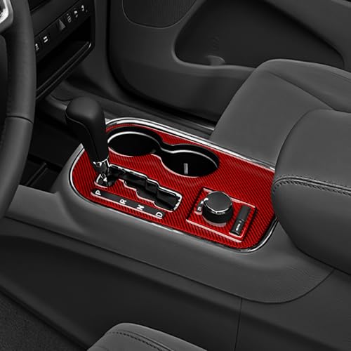 Image of Car Gear Shift Panel Decals for 2011 Dodge Durango Accessories Carbon Fiber Interior Stickers