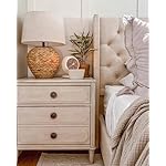 JONATHAN Y JYL6501A Alaro 24.5" Banana Leaf Basket LED Table Lamp Coastal Cottage Industrial Bedside Desk Nightstand for Bedroom Living Room Office College Bookcase LED Bulb Included, Natural - Image 4