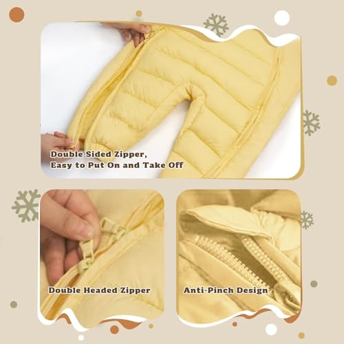 Baby Snowsuit Newborn Winter Unisex Jumpsuit Infant Hooded Double Zipper Romper Girls Boys Warm Outwear3