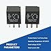 YYTQP 2 PCS Automotive Fuel Pump Relay, 12V Direct Plug Power Relay, Five-Pin Multipurpose Plugins, Universal for Most Cars