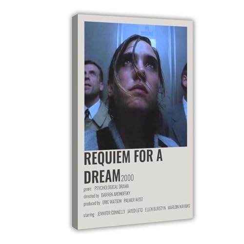 Requiem for A Dream American Psychological Drama Film Cover Schlafsaal Schlafzimmer Wandkunst Deco Poster Leinwand Poster Wandkunst Dekor Druck Bild Gemälde für Wohnzimmer Schlafzimmer Dekoration 20 x Requiem for A Dream American Psychological Drama Film Cover Schlafsaal Schlafzimmer Wandkunst Deco Poster Leinwand Poster Wandkunst Dekor Druck Bild Gemälde für Wohnzimmer Schlafzimmer Dekoration 20 x