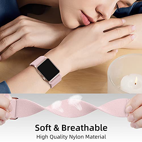 Image of DaQin 3 Pack Stretchy Solo Loop Compatible with Apple Watch Bands Men Women