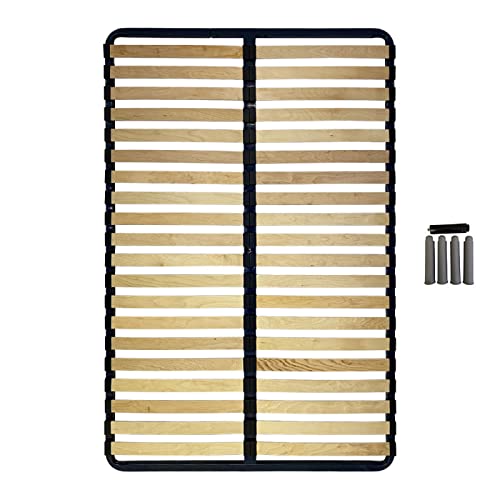 Sommier Essenzia Cadre 40 lattes multiplis + pieds 130x190