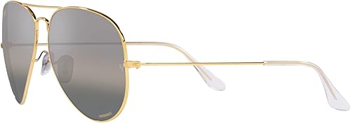 Vista 149 de Ray-Ban Rb3025 Classic Aviator - Lentes de sol clásicos de aviador Polarizado dorado/verde