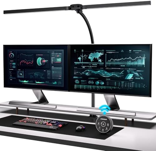 Lámpara de Escritorio con Control Remoto, Lámpara LED de 80 cm pa...