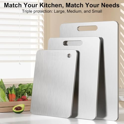 20% Off Titanium Cutting Board Set of 3 for Kitchen