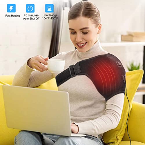 Shoulder-Heating-Pad-Heated -Wrap - 3 Heat Settings Heating Pad For Shoulder,Suitable For Relieving Muscle Pain,Tendonitis Periarthritis #TOP2