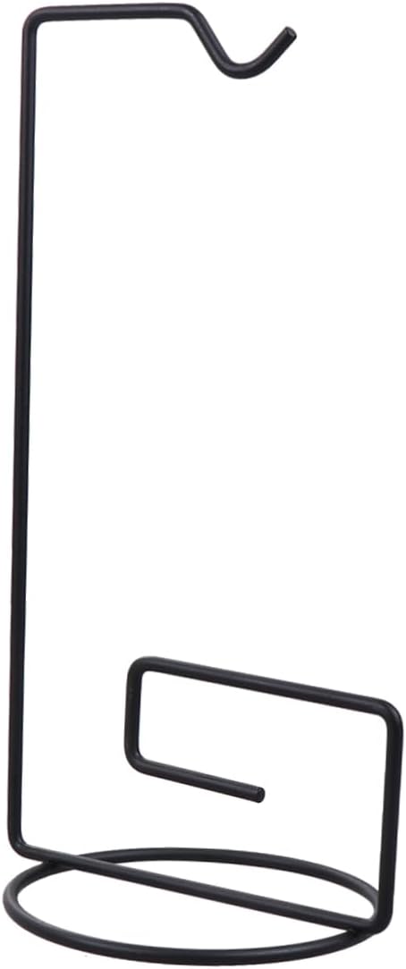 4Pcs Decorative Iron Shelf with Hook for Micro Landscape Bottles and Flowerpots DIY Hanging Rack Space Saving Display Black Color