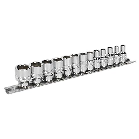 Sealey Ak2746 Jeu de douilles 13 1/10,2 cm SQ Drive de verrouillage 6PT Metric