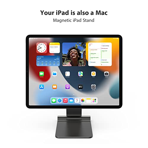 Meaowxva Magnetic Ipad Stand Adjustable Floating Foldable Tablet Holder Ipad Painting Desktop Stand For Apple Ipad Pro 12.9 3Rd/4Th/5Th/6Th Generation #TOP1