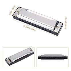 Harmonica En Métal De 10 Trous, Barre D’argent D’harmonica Folk De Rock Jazz, Cadeau D’étudiant Débutant De Joueur… - Les Beatles, Paul McCartney, John Lennon, RIngo Starr, George Harrison Harmonica En Métal De 10 Trous, Barre D'argent D'harmonica Folk De Rock Jazz, Cadeau D'étudiant Débutant De Joueur… – Image 5