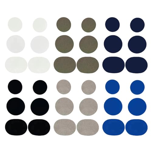 6pc*6set 靴 かかと 補修 円形 つま先穴用シューパッ チ シール 貼るだけで簡単 靴穴 修理 内側 パッチ スニーカー 踵とくつずれ防止 補修 キット シューズ 破れ くつのあな防止 ハイヒール スニーカー 男女兼用