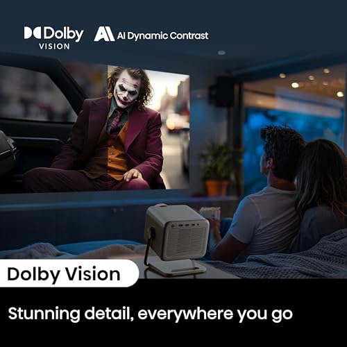 Hisense M2 PRO 65"-200" (Inch) 4K TriChroma Smart DLP Laser Projector, 1300 Lumens with HDR, HSR 240Hz, Dolby Vision & Built in Alexa (2025 Model)