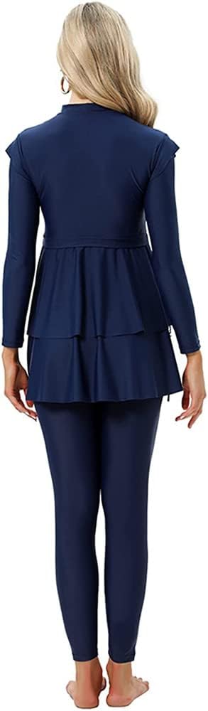 Girls Modest Swimsuit Full Coverage Bathing Suit Swimming Suit Beachwear Bukini Swimwear