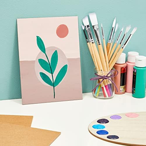 30-Pack A5 MDF Wood Board Sheets, Wooden Panels for Arts and Crafts