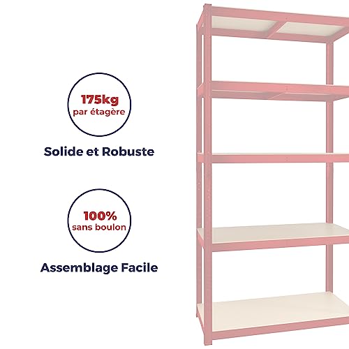 G-Rack Garage Workbench: 90cm x 120cm x 60cm | Red 2 Tier Unit | 300kg Load Weight Per Tier (600kg Per Unit) | Home, Office, Garage or Business Use | 5 Year Warranty