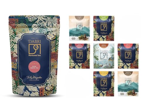 Image of Rose Green Tea 100g With Mystical 7 Flavour Teabags (21 Bags) Combo pack |For Glowing Skin & Hair (Men & Women) |Natural Rose Petals |Antioxidant-Rich |Organic Blend |Relieves Stress & Weight Control