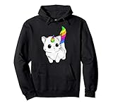 Caticorn Hoodie Unicorn Cat Rainbow Girls Boys Adults