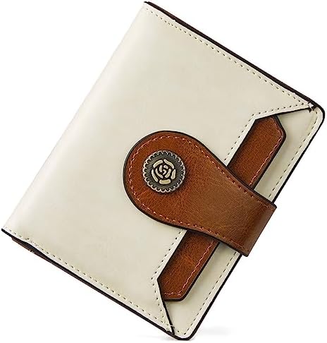 BOSTANTEN Mały portfel damski, skóra PU, etui na karty kredytowe, ochrona RFID, portfel damski z kieszenią na monety, mini portmonetka na karty, Slim Wallet, Rosa