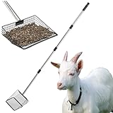 Goat Pooper Scooper, 4-in-1 Goat Stall Sifter Shovel,...