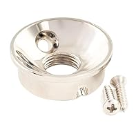 Fits Switchcraft USA jacks, ideal for USA/Mexico Fender Telecasters with USA thread Jack Sockets Jack hole diameter: 9.5mm(3/8 inch), mounting screws spacing: 22mm(55/64 inch), outside diameter: 22mm(55/64 inch), height: 9.5mm(3/8 inch) Made of steel...