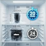 Clear Ice Cube Maker, 2.5" Easy-Release Sphere Ice Maker, Stainless Steel Clear Ice Maker (Black, 4 Pack)
