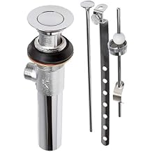 Plumb Pak PP820-77 Bathroom Sink Mechanical Pop Up Drain, No Size, Polished Chrome, 24 Piece