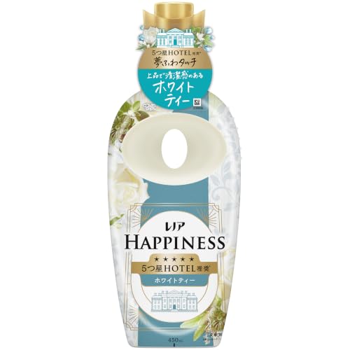 レノア ハピネス 5つ星HOTEL推奨 柔軟剤 ホワイトティーの香り 本体450mLが218円