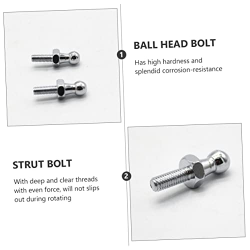 Hohopeti 2 Unidades pino de bola Parafusos ergonômicos parafusos resistentes ao desgaste Bolt de aço