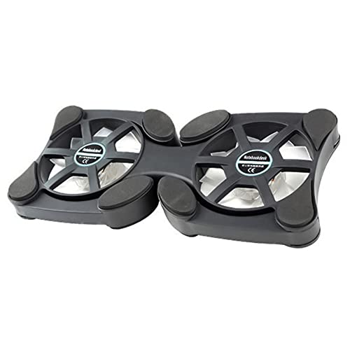 Base plegable para notebook con doble ventilador miniatura 1
