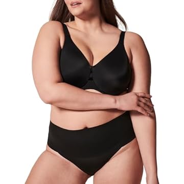 SPANX Suti minimizador de perfil baixo, Muito preto, 38D