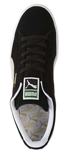 Image of Puma Men's Suede Classic+ Sneakers, Black-White, 10 UK 44 EU