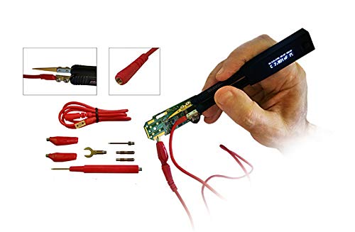 Kelvin 2-Wire Shielded Probe Connector for Smart Tweezers/LCR-meter Digital Multimeter/LCR-meter is not included (Black)