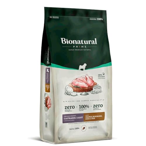 Bionatural Prime - Frango Cães De Raças Peq. Castrados ou Light 10,1kg
