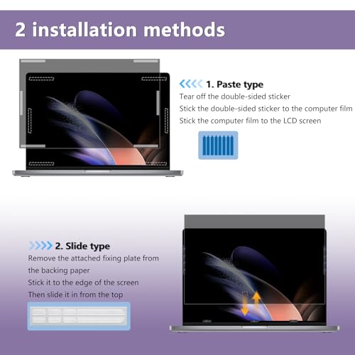 Filtro privacy screen filter para portátil de 17.3" anti UV y protector extraíble 6