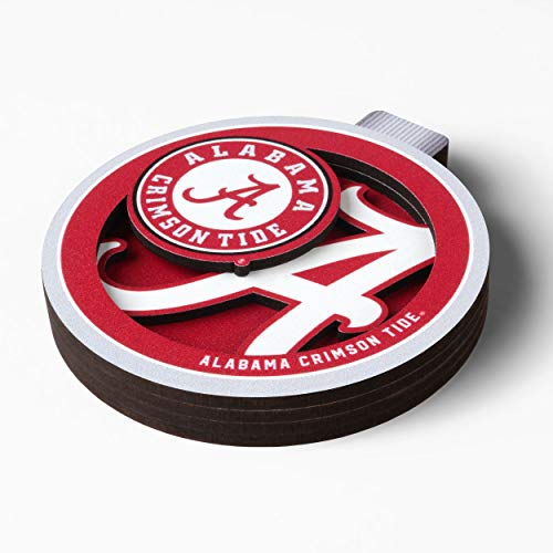 YouTheFan-NCAA-Alabama-Crimson-Tide-3D-Logo-Series-Ornament-team-colors-Large