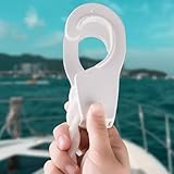 Boot für Kotflügelaufhänger mit Quickadjust-Haken, entworfen für sichere Kotflügelunterstützung auf Yachten und Booten, hergestellt aus ABS für Marine-Einsatz (25 mm)