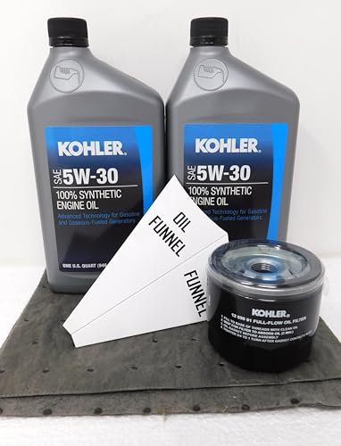 Kit cambio de aceite 5W-30 sintético Kohler 2 cuartos y filtro miniatura 2