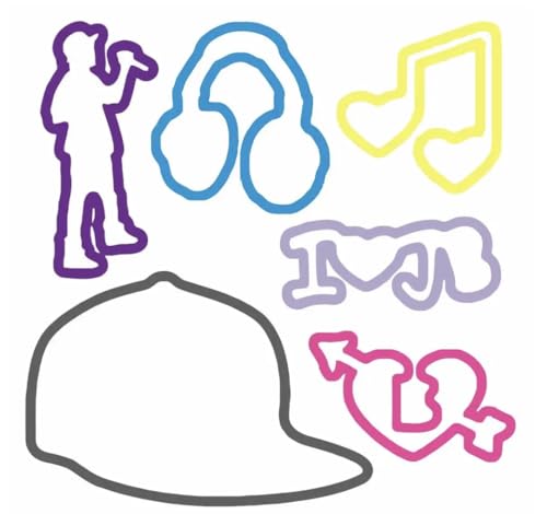 Silly Bandz Shaped Rubber Bands Bracelets 24Pack Justin Bieber