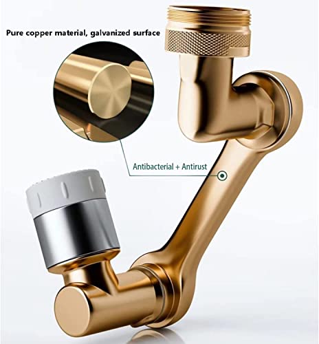 1080 Degree Faucet Swivel Outlet Connection Swing Arm Aerator Splash Filter For Bathroom/Kitchen Faucet Extender 1080° Rotating Splash Filter Faucet #TOP1