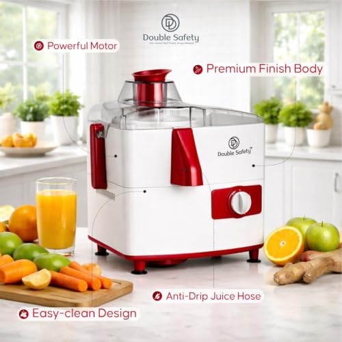 Image of Bangkok Juicer for home|500 watts powerful motor|Fresh fruit & Vegetable juice in seconds | 3 Speed control | Easy cleaning | 2 Years warranty |Red /White