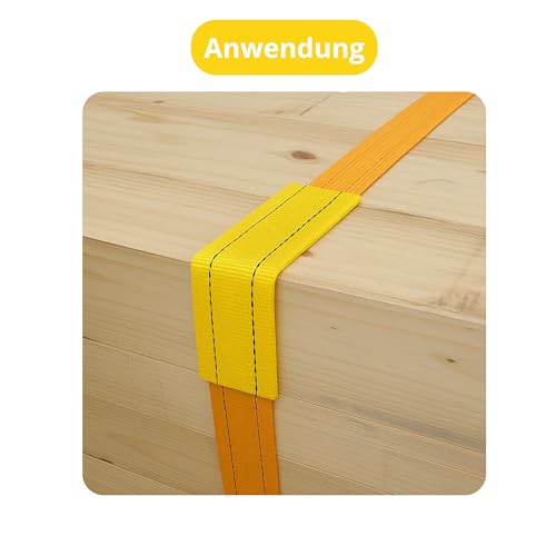 Abriebschutzschlauch für Spanngurte bis 50 mm - 40 × 9 cm - 2 Stück - Kantenschoner/Kantenschutz, Spanngurtschutz zur Ladungssicherung für LKW