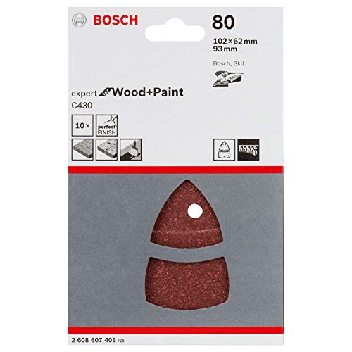 Miniatura 2 de Bosch 2 608 607 410 - Juego De 10 Hojas Lijadoras 102 X 62, 93 Mm, 180