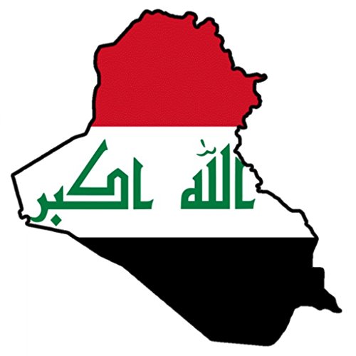 autocollant pour voiture ' IRAK ' Car Sticker Iraq (env. 11x10 cm)