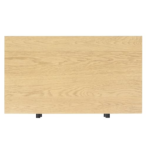 Image of SAFAVIEH Couture - Frederick Nightstand - Oak Nightstand with 2 Drawers - Fully Assembled Modern Bedroom Storage, 30 inch W x 17 inch D x 25 inch H (SFV2229B)