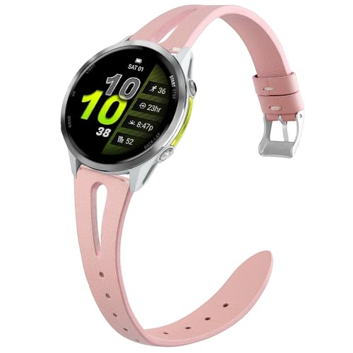 Bracelet Garmin Forerunner 965 et 955 en cuir véritable élégant