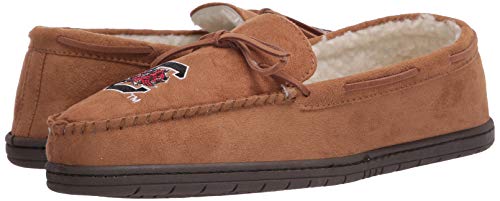 Image of FOCO NCAA Mens NCAA College Team Logo Moccasin Slippers