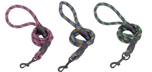 Dogs Reflective Rope Lead, 120cm with heavy duty carabiner clip, Rope Lead, 1.2 Meter Leash, Comfortable Handle - Image 4