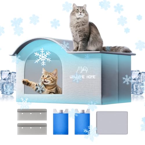 Abri en Feuille d'Aluminium Isolé - Maison de Refroidissement Chat