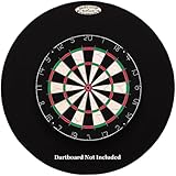 Dart-Stop 29 inch Round Black Pro Dart Board Backboard | Wall Protector | Dartboard Surround